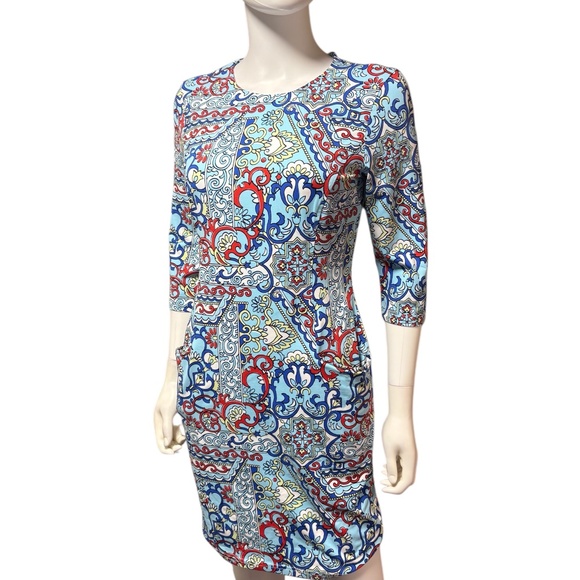 J. McLaughlin Catalyst Print Dress - size small - Picture 3 of 4